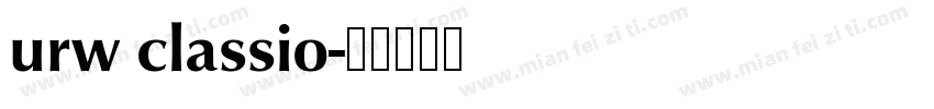 urw classio字体转换
